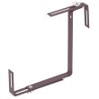 Set 2 suporturi metalice pentru balustrade Strend Pro Terakota, reglabile, maro inchis