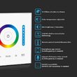 Controller banda led RGB si Alb, Touch 12/24V, max 10 A