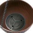 Ghiveci de flori suspendat Strend Pro Modern, Maro, 26x16 cm