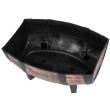 Ghiveci decorativ, Strend Pro Woodeff  012, efect lemn, 29x41x19 cm