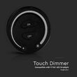 Controller banda led Black Touch, Alb, 2 baterii AAA