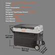 Cutie frigorifica cu compresor 12/24 V DC, 110-240 V AC, capacitate 38 l, -20 ℃ pana la 25℃, dimensiune 820 × 470 × 440 mm, panou digital