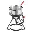 Friteuza multifunctionala cu arzator pe gaz, Rotunda, Capacitate 9.35 l, dimensiune 540×758 mm, Termometru