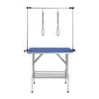Masa toaletaj pentru animale cu talie mica/medie, Max 150 kg, 914.4 x 609.6 mm, Otel Inoxidabil, Pliabila, Brat cu 2 x lesa