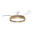 Ventilator de plafon cu lampa, 30 W, Telecomanda, 6 x viteze, palate retractabile, Maro, Diametru 107 cm