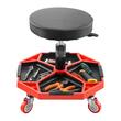 Scaun mobil service auto, 4 x roti, 4 tavi detasabile, max 180 kg, Inaltime reglabila 420-550 mm