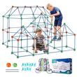 Set constructie Fort pentru copii, 180 buc, 440 x 130 x 318 mm, Geanta depozitare