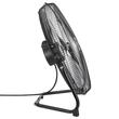 Ventilator de podea, diametru 508 mm, 72 W, grilaj metalic, 3 trepte, 220 V, 65 dB, Negru