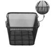 Set 12 cosuri de cumparaturi. Otel, capacitate 30 kg, Negru, 41 x 31 x 18 cm, cu stand depozitare
