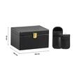 Cutie  Faraday pentru blocare date de apel, Bluetooth, WIFI, GPS, RFID si semnale radio, 160 × 130 × 93 mm, 2 x husa chei