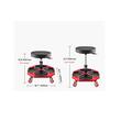 Scaun mobil service auto, 4 x roti, 4 tavi detasabile, max 180 kg, Inaltime reglabila 420-550 mm