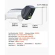 Cort camping pentru hayon spate SUV,  copertina, PU2000 mm
