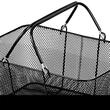 Set 12 cosuri de cumparaturi. Otel, capacitate 30 kg, Negru, 41 x 31 x 18 cm, cu stand depozitare