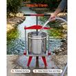 Presa manuala pentru struguri/fructe moi, Inox, Volum 15 l, 2 x saci filtranti