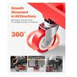 Scaun mobil service auto, 4 x roti, 4 tavi detasabile, max 180 kg, Inaltime reglabila 420-550 mm