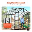 Sera de gradina structura Aluminiu, placi policarbonat 236 x 289 x 206 cm, protectie UV si rezistenta la impact, 2 x ferestre, 2 x usi