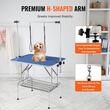 Masa toaletaj pentru animale cu talie mica/medie, Max 150 kg, 914.4 x 609.6 mm, Otel Inoxidabil, Pliabila, Brat cu 2 x lesa