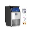 Masina profesionala de facut cuburi de gheata, Inox 45 kg/zi, capacitate de depozitare 15 kg, afisaj digital, Functie Auto-Curatare