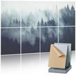 Set 8 panouri acustice fonoabsorbante, Pictura, 400 x 300 x 10 mm, Autoadezive