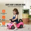 Masinuta Ride-on, Sistem Anti-rasturnare, Muzica pe volan, 1-3 Ani, 66 x 29 x 36 cm, Spatiu depozitare, max 22 kg, Roz