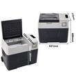 Cutie frigorifica cu compresor 12/24 V DC, 110-240 V AC, capacitate 40 l, -20 ℃ pana la 25℃, dimensiune 610 x 378 x 480 mm, Bluetooth, USB