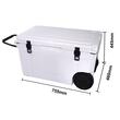 Cutie termoizolanta tip troller, 2 x roti, capacitate 62 l, dimensiune 755 x 460 x 445 mm, greutate 15 kg