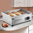 Plita electrica Vevor Plancha Inox 2500 W, suprafata de gatit fonta 451 x 300 mm