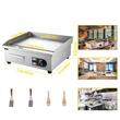 Plita electrica Vevor Plancha Inox 2500 W, suprafata de gatit fonta 451 x 300 mm