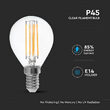 Bec led filament, P45, E14, putere 6W, 130Lm/W, 6500K Alb rece