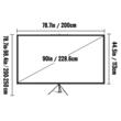 Ecran de proiectie cu trepied 90 inch, 4K Ultra HD, portabil, 16:9, Material anti-lumina, Ecran lavabil