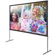 Ecran de proiectie 100 inch, 4K Ultra HD, 16:9, Portabil, Material anti-lumina, vizionare fata/spate