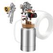 Sistem de vopsit cu rezervor sub presiune, 2 l, manometru, 2 x duze 1.8/3 mm, Lungime furtun 3 m, 2 x pistoale