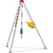 Trepied de salvare si lucru, pentru protectia muncii in canalizari si reabilitari, Capacitate vertical 180 kg, ventilator evacuare, Detector gaze, Lungime 30 m