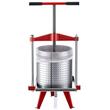 Presa manuala profesionala pentru struguri/fructe moi, Volum 18 l, Lemn fag si otel, 2 x saci filtranti