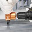 Adaptor pentru masina de gaurit cu acumulator, functie foarfeca de taiat tabla, 1500-3000 rpm, Grosime de taiere 1,6 mm