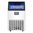 Masina pentru cuburi de gheata, Inox, Functie Auto-Curatare, 45 kg/zi, Capacitate 15 kg, Afisaj Led, 60 dB, 448 x 400 x 798 mm, 45 tavi, Pompa drenaj