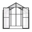 Sera de gradina structura Aluminiu, placi policarbonat 236 x 402.5 x 207 cm, protectie UV si rezistenta la impact, 2 x ferestre, 2 x usi