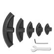 Masina hidraulica de indoit tevi Vevor cu 5 matrite 1/2"-2", 16 Tone