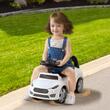 Masinuta Ride-on, Sistem Anti-rasturnare, Muzica pe volan, 1-3 Ani, 66 x 29 x 36 cm, Spatiu depozitare, max 22 kg, Alb