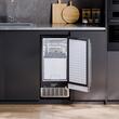 Masina profesionala de facut cuburi de gheata, Incorporabila, Inox 36 kg/zi, capacitate de depozitare 15 kg, dimensiune cub 22x22x22mm