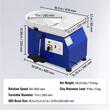 Roata de olarit electrica,  Diametru platan 28 cm, pedala, 350 W, viteza reglabila 60-300 rpm, Albastra, bazin detasabil, motor fara perii