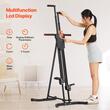 Stepper vertical, simulare urcat pe scari, 5 niveluri, Inaltime reglabila, LCD, max 118 kg, PLiabil