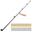 Mana curenta pentru scari, Otel, Vivatechnix Negru Mat, Lungime 4 m, Diametru 32 mm, Negru, 4 x segmente