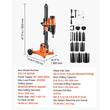 Masina de carotat umed/uscat cu suport cu roti, Diametru gaurire 20-305 mm, 3000 W, 550 rpm, 12 x carote incluse