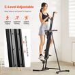 Stepper vertical, simulare urcat pe scari, 5 niveluri, Inaltime reglabila, LCD, max 118 kg, PLiabil
