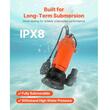 Pompa submersibila cu plutitor pentru apa murdara, 1500 W, Refulare 2 inch, Debit 22800 l/h, Inaltime max 18 m, IPX8, inclus Furtun 20 m, Fonta