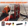 Trepied de salvare si lucru, pentru protectia muncii in canalizari si reabilitari, Capacitate vertical 180 kg, ventilator evacuare, Detector gaze, Lungime 30 m