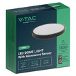 Plafoniera led cu senzor de miscare, Interior/Exterior IP44, 4000K, 1830 lm, 18 W, dimensiune 295 x 60 mm, Negru