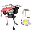 Electropalan Vevor 1020 W, Telecomanda Wi-FI, Inaltime max de ridicare 6/12 m, viteza 12 m/min, capacitate 250/500 kg