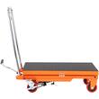 Carucior hidraulic cu platforma 700 x 450 mm, Vevor max 230 kg, Inaltime ridicare 220-720 mm